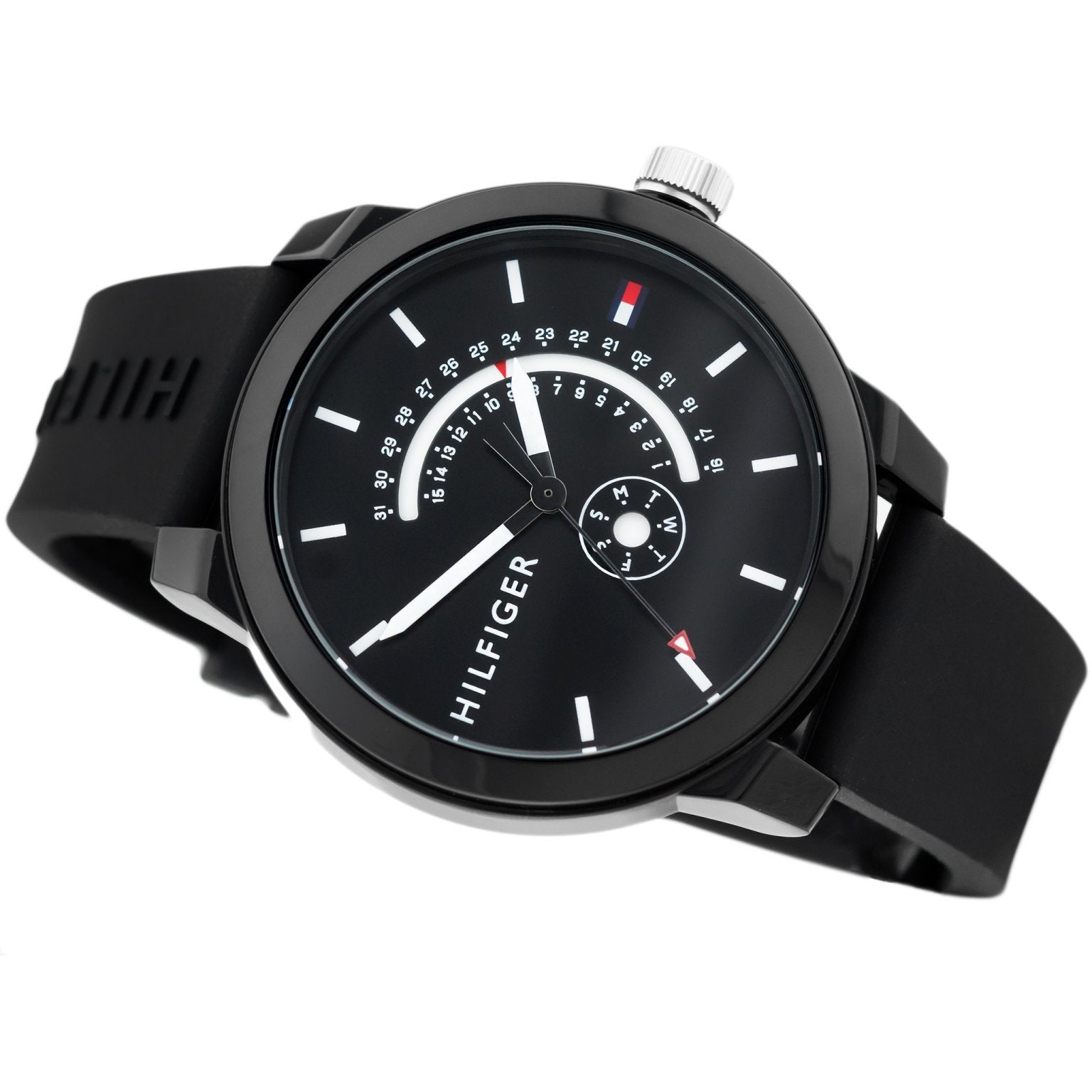 Tommy Hilfiger 1791483 Men's Denim Black Dial with Silicone