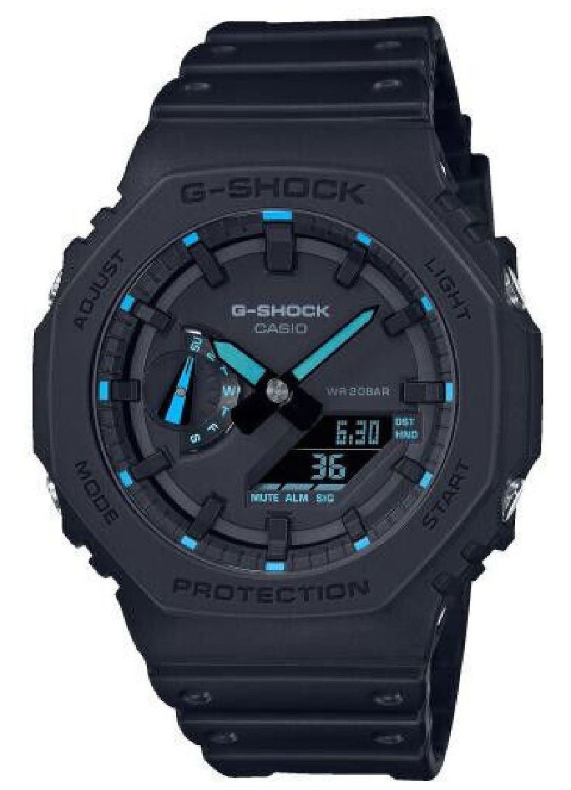 G-SHOCK GA-2100RC ブラック 腕時計 Casio GA-2100-1A2 G-Shock Men's Analog-Digital Fashion Watch Resin