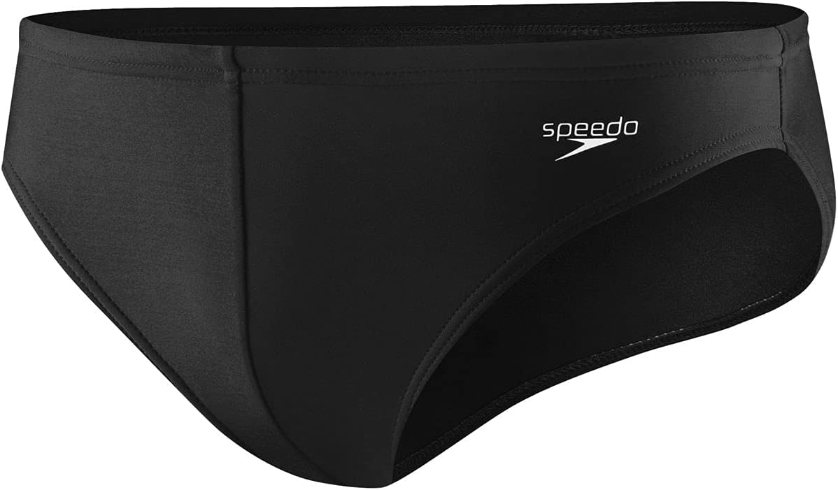 ⭐︎ kicco ⭐︎ speedo 水着ブラック Speedo Men's Swimsuit Brief PowerFlex Eco Fitness Solar - Black