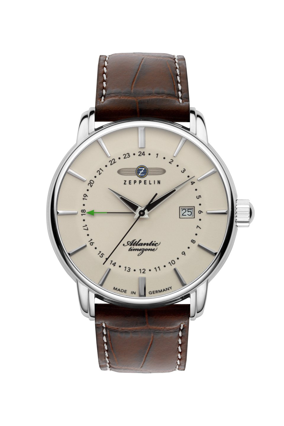 Zeppelin 84425 Men's Atlantic Quartz Analogue Watch with Dual Time
