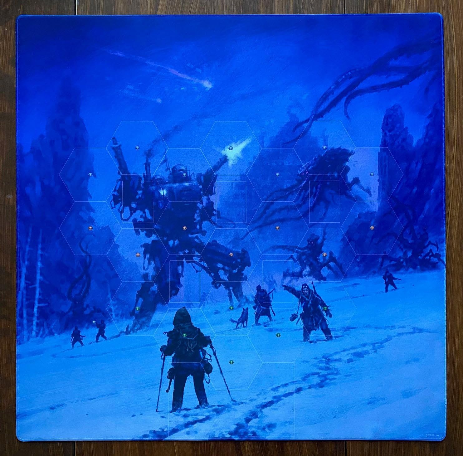 Stonemaier Games: Expeditions Natural Rubber Playmat | 35.4 inches x 35.4 inches | Double-Stitched Edges for Durability Stonemaier Games: Expeditions Natural Rubber Playmat | 35.4 inches x 35.4 inches | Double-Stitched Edges for Durability
