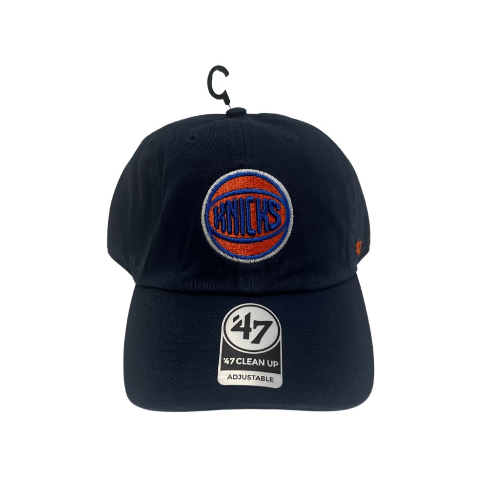 47 Brand New York Knicks Clean Up Adjustable Cap, Navy Blue