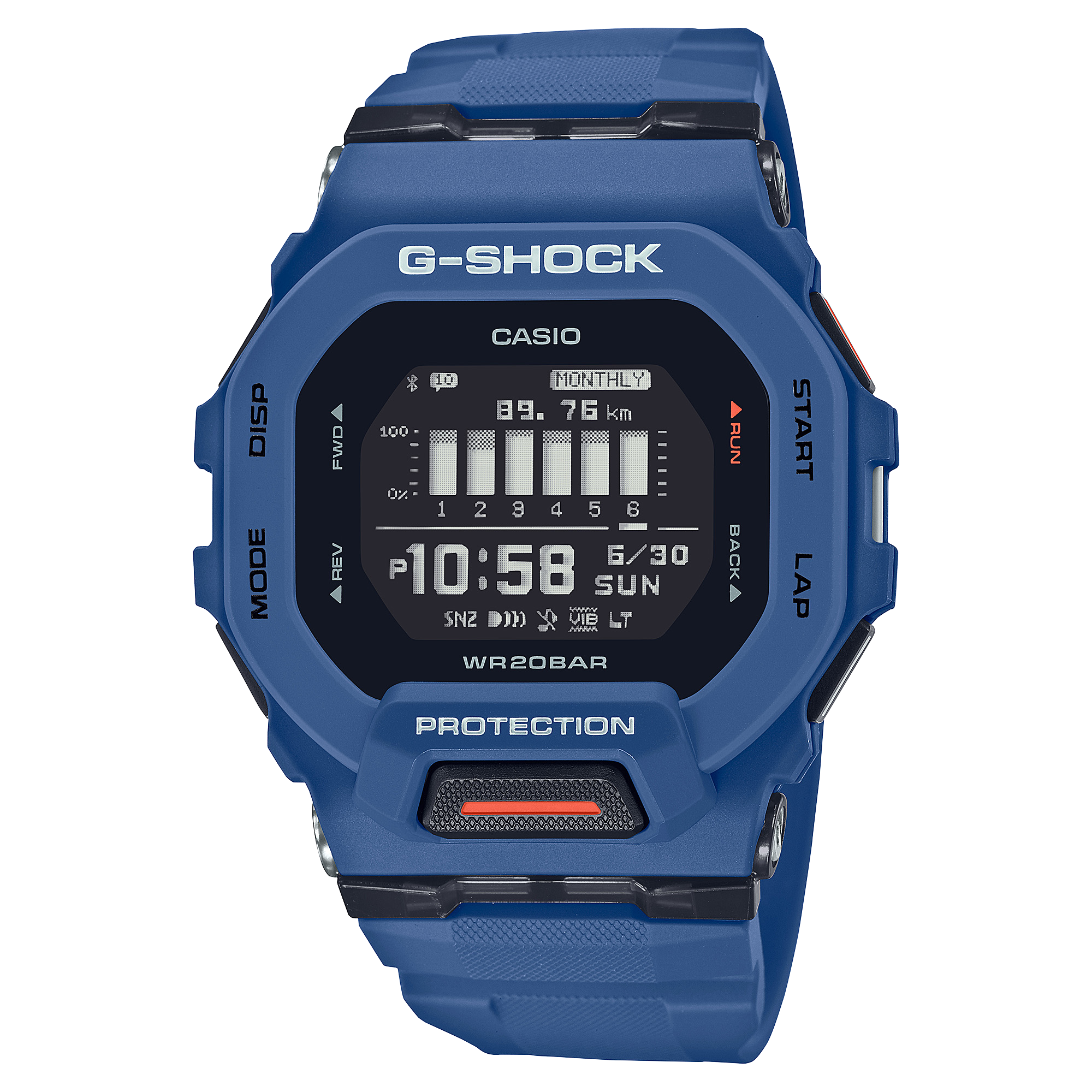 CASIO G-SHOCK GBD-200 美品　今週金曜日まで Casio GBD-200-2 Men's G-Shock G-SQUAD Digital Bluetooth Watch