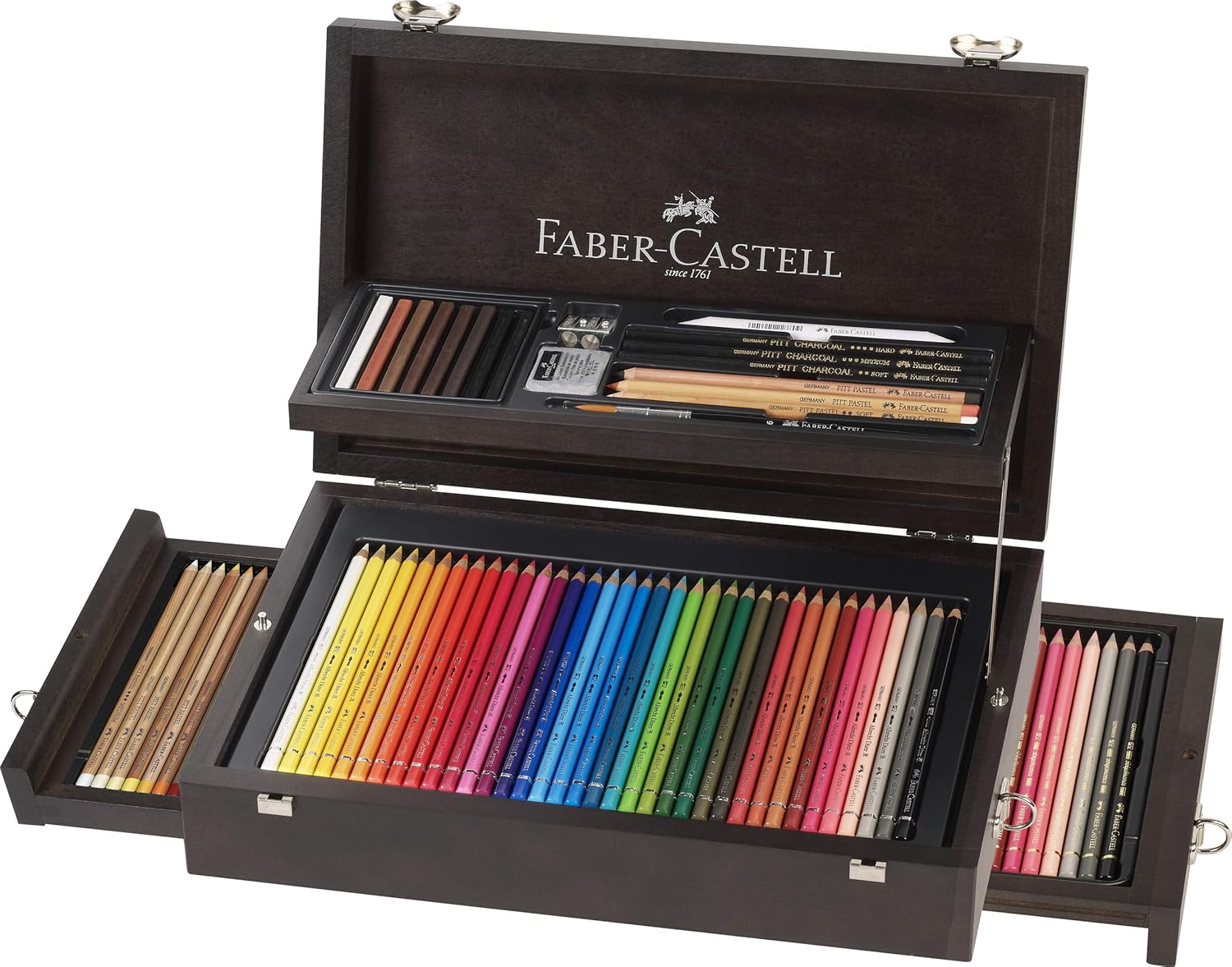 Faber-Castell ファイバーカステル バッグ Faber-Castell Art & Graphic 125 PCS Pencils Collection, Wood Case