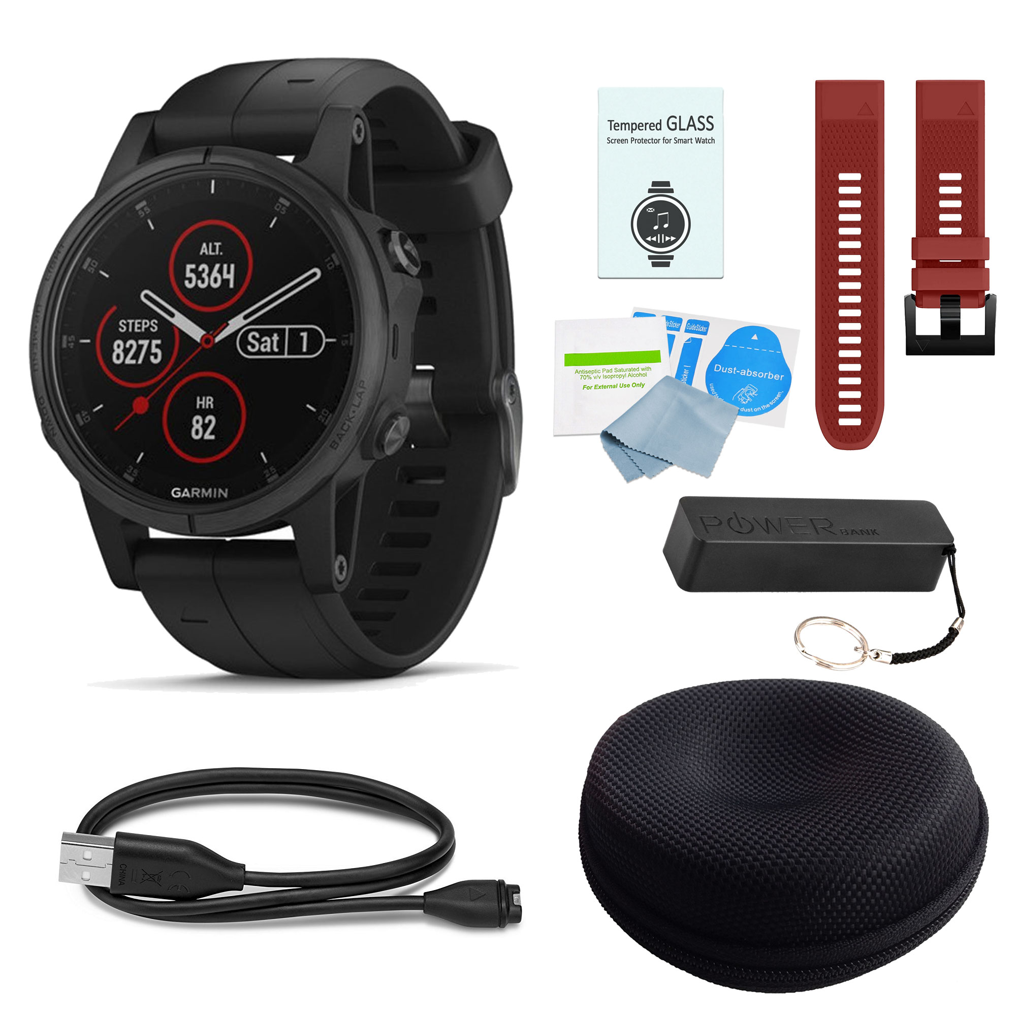 garmin 5s plus sapphire black