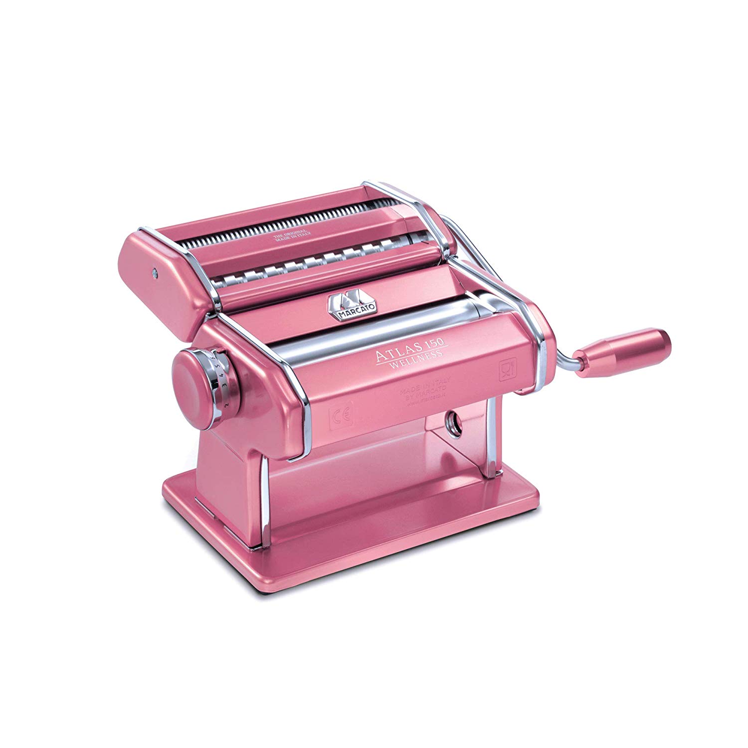 Marcato Atlas Hand Crank Pasta Machine Pink w/ Pasta Cutter eBay