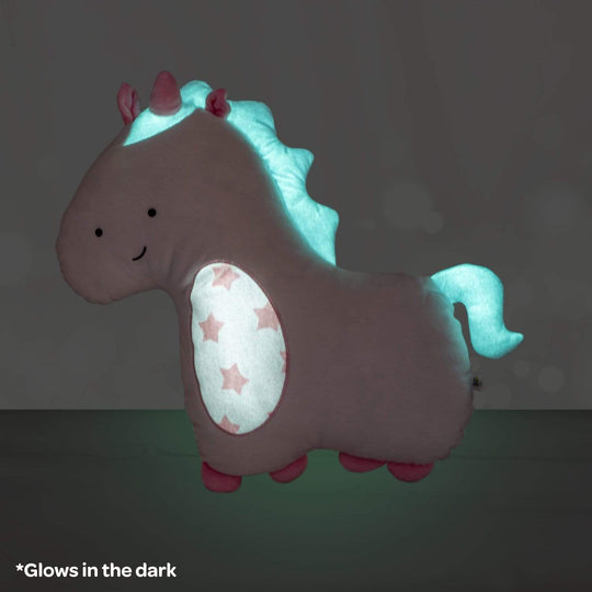 Adora Unicorn Glow Pillow, in the dark