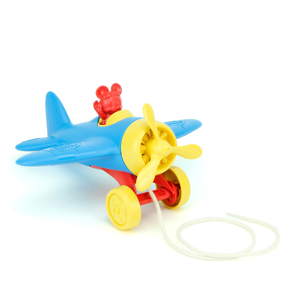 Green Toys Mickey Mouse Airplane Pull Toy Featured Image -ANB Baby